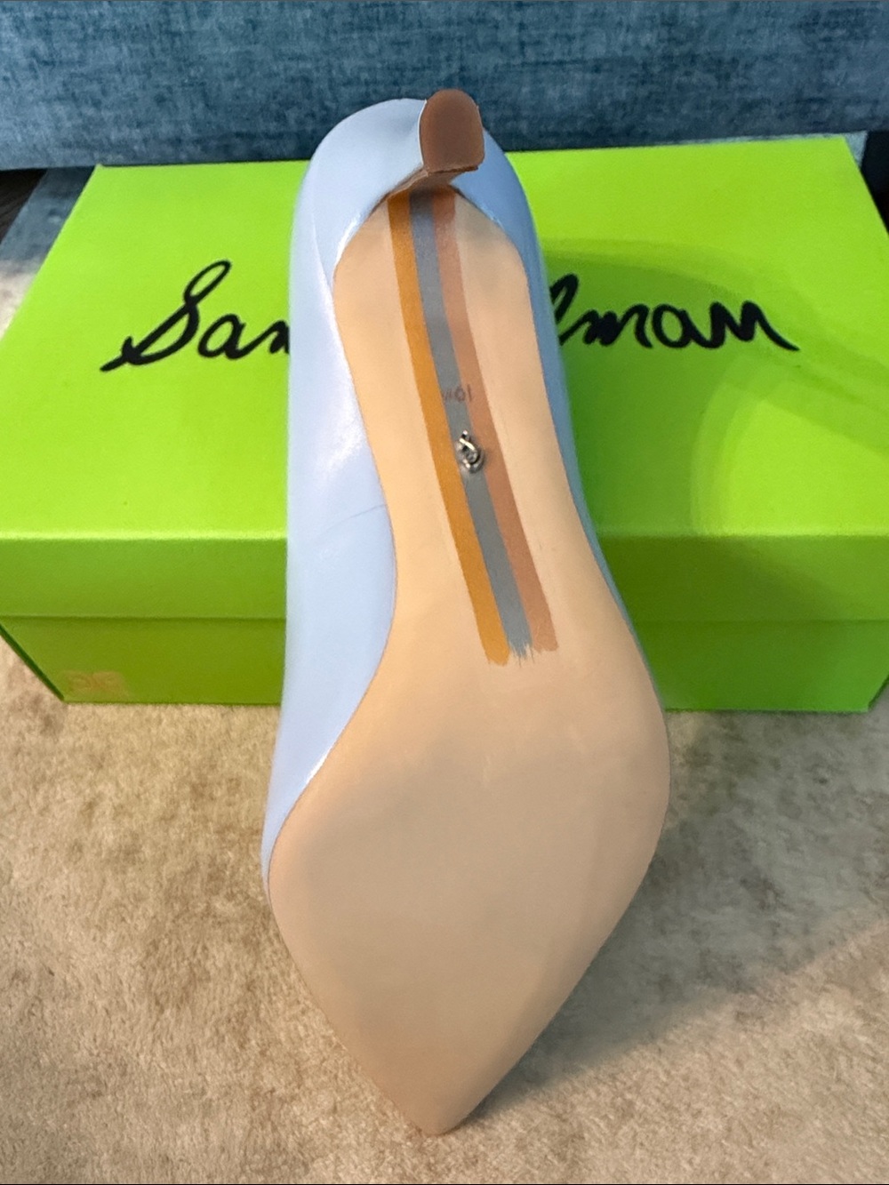 Sam Edelman Hazel Blue Pointed-Toe Stiletto Pump - Picture 6 of 7